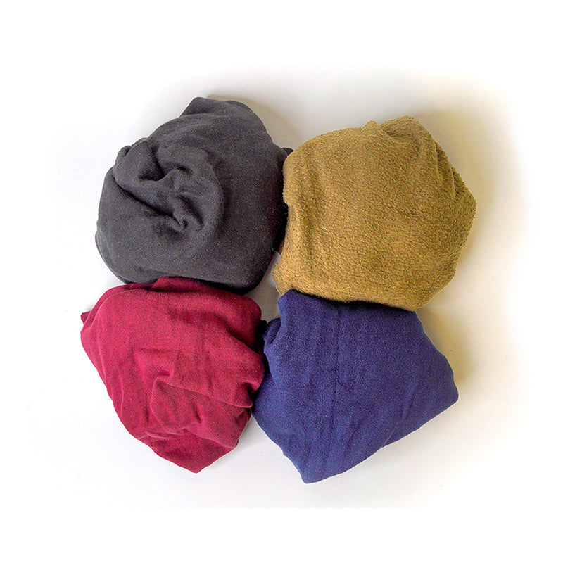 Color Fleece 100% Cotton Cleaning Rags - 25 lbs. Box - Multipurpose Cleaning