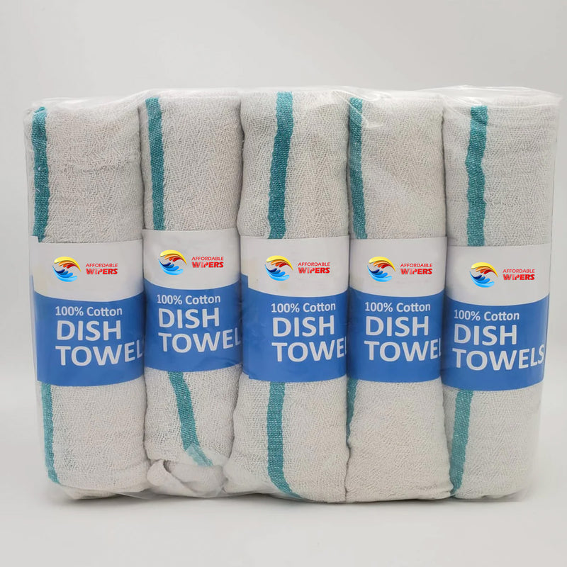 Dish/Kitchen Towels 100% Cotton 10 Rolls of Half dzn (Retails Packaging)