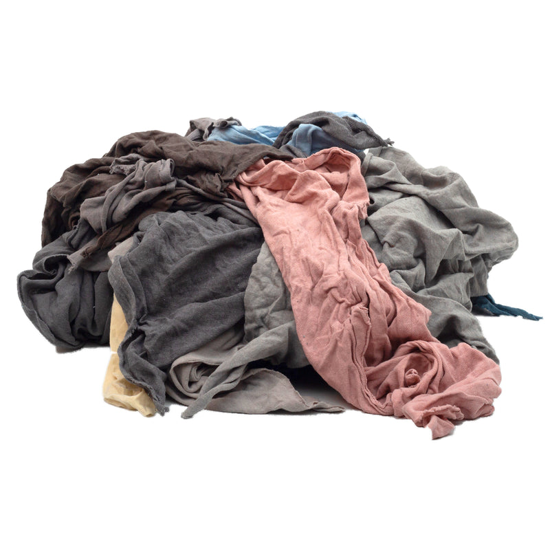 NEW Color Knit T-Shirt  Cleaning Rags 900 lbs. Pallet- 36x25 lbs. bags - Multipurpose Cleaning