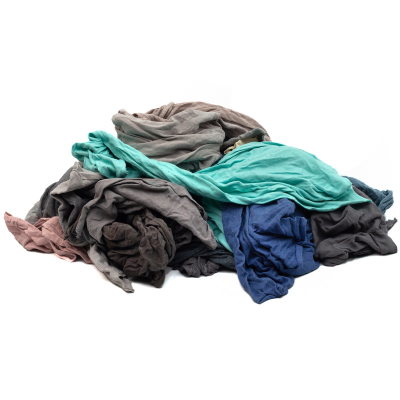 NEW Color Knit T-Shirt  Cleaning Rags 900 lbs. Pallet- 36x25 lbs. bags - Multipurpose Cleaning