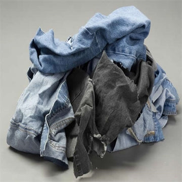 Denim Wiping Rags - 600 lbs Pallet