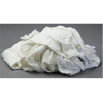 White Flannel/Thermal Wiping Rags - 25 lbs Box