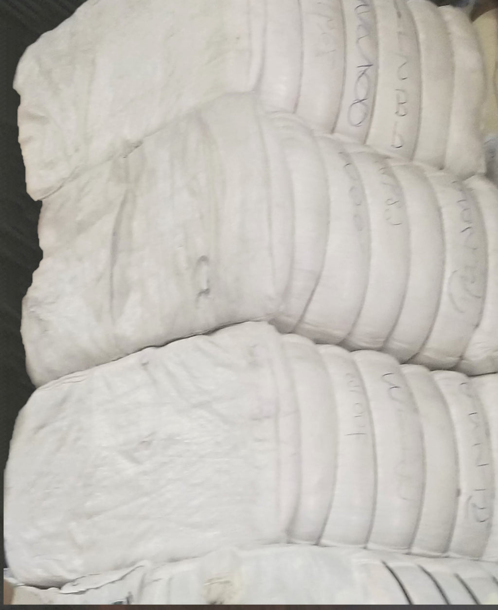 White Knit with Print Wiping Rags - 1000 lbs Bale